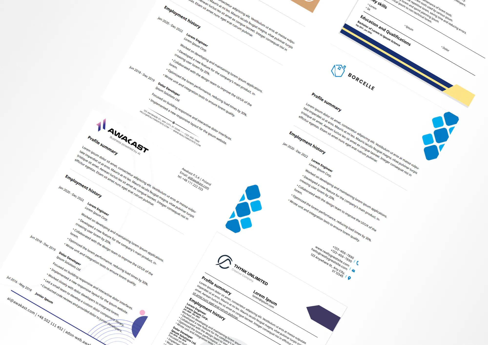 Blind CV generator gallery image