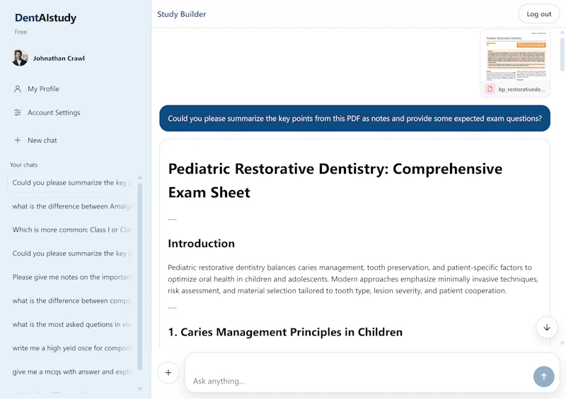 DentAIstudy screenshot 1
