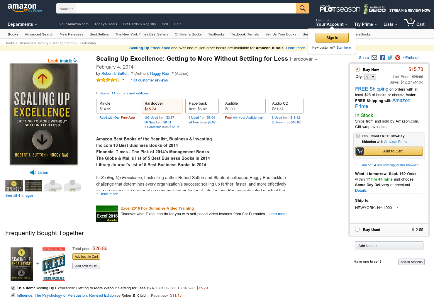 Scaling Up Excellence