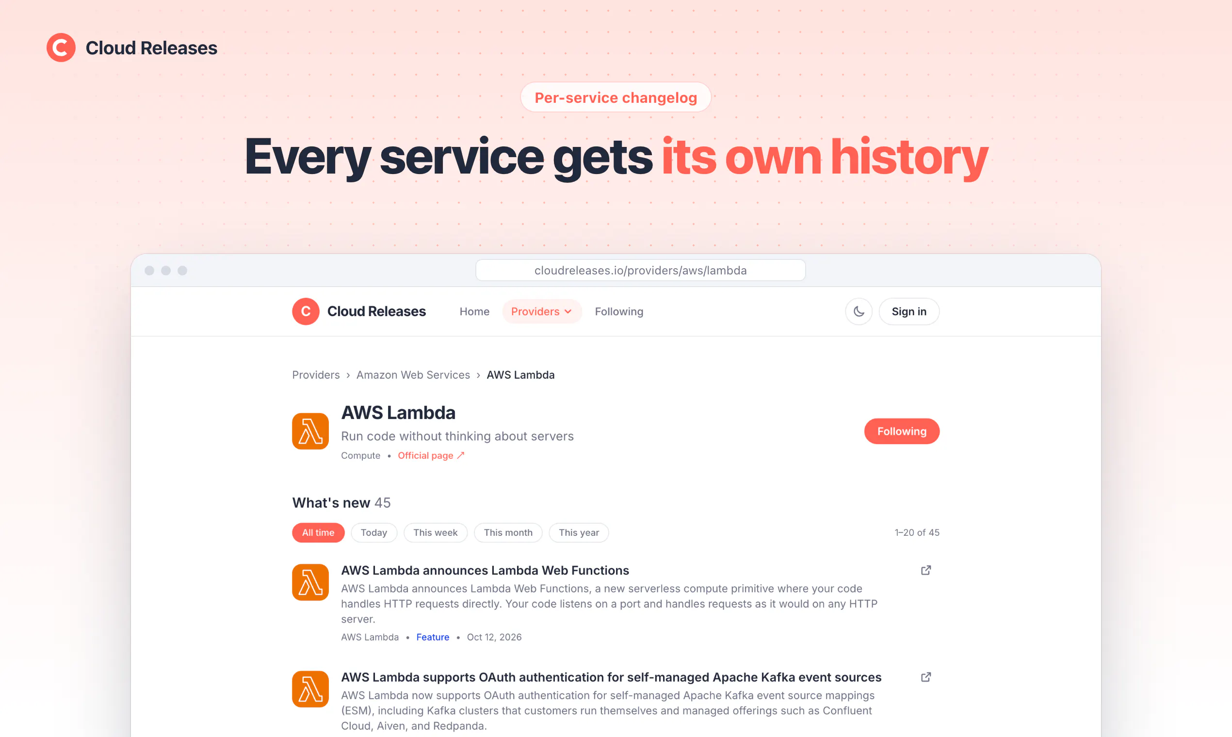 Cloud Releases screenshot 6