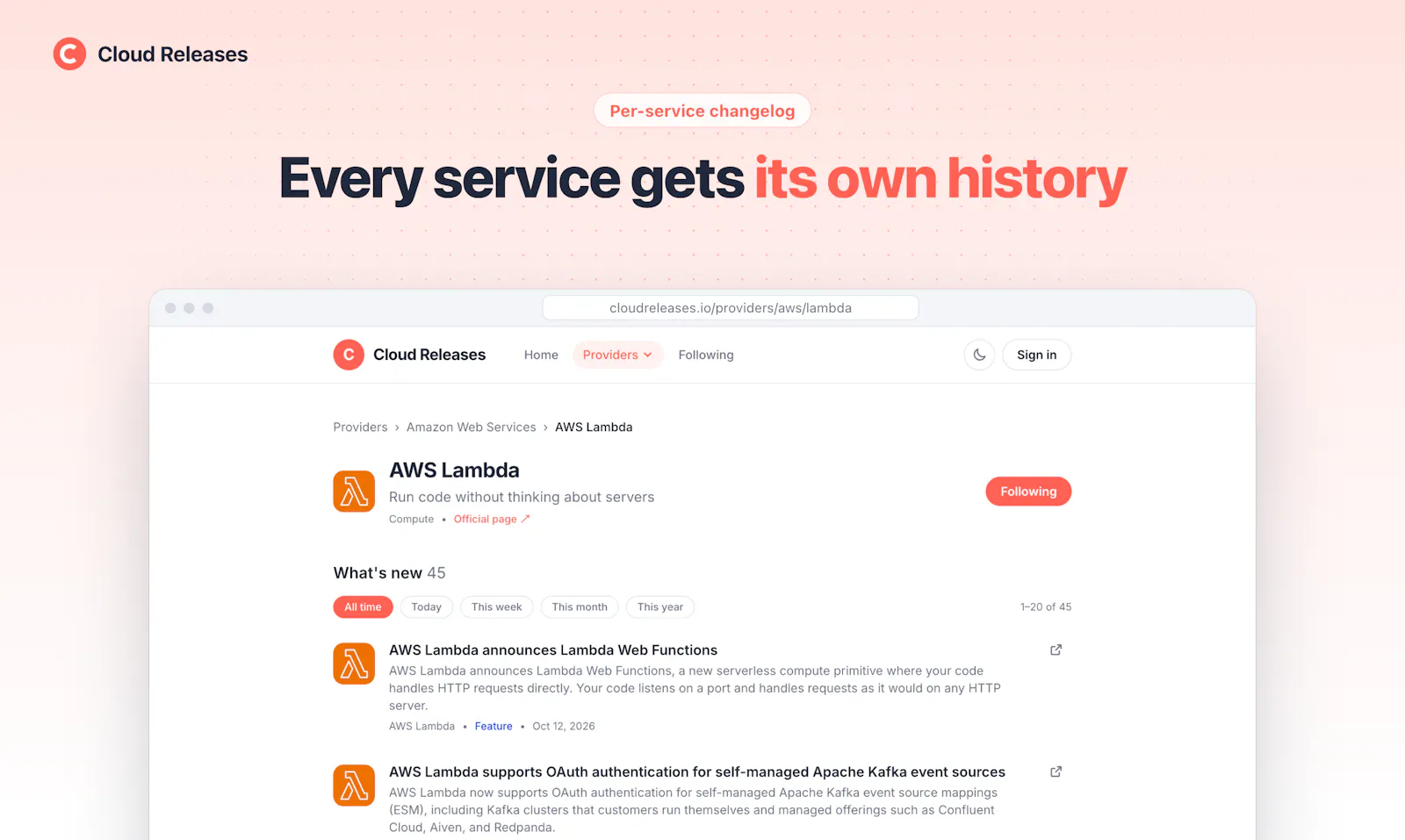 Cloud Releases screenshot 6