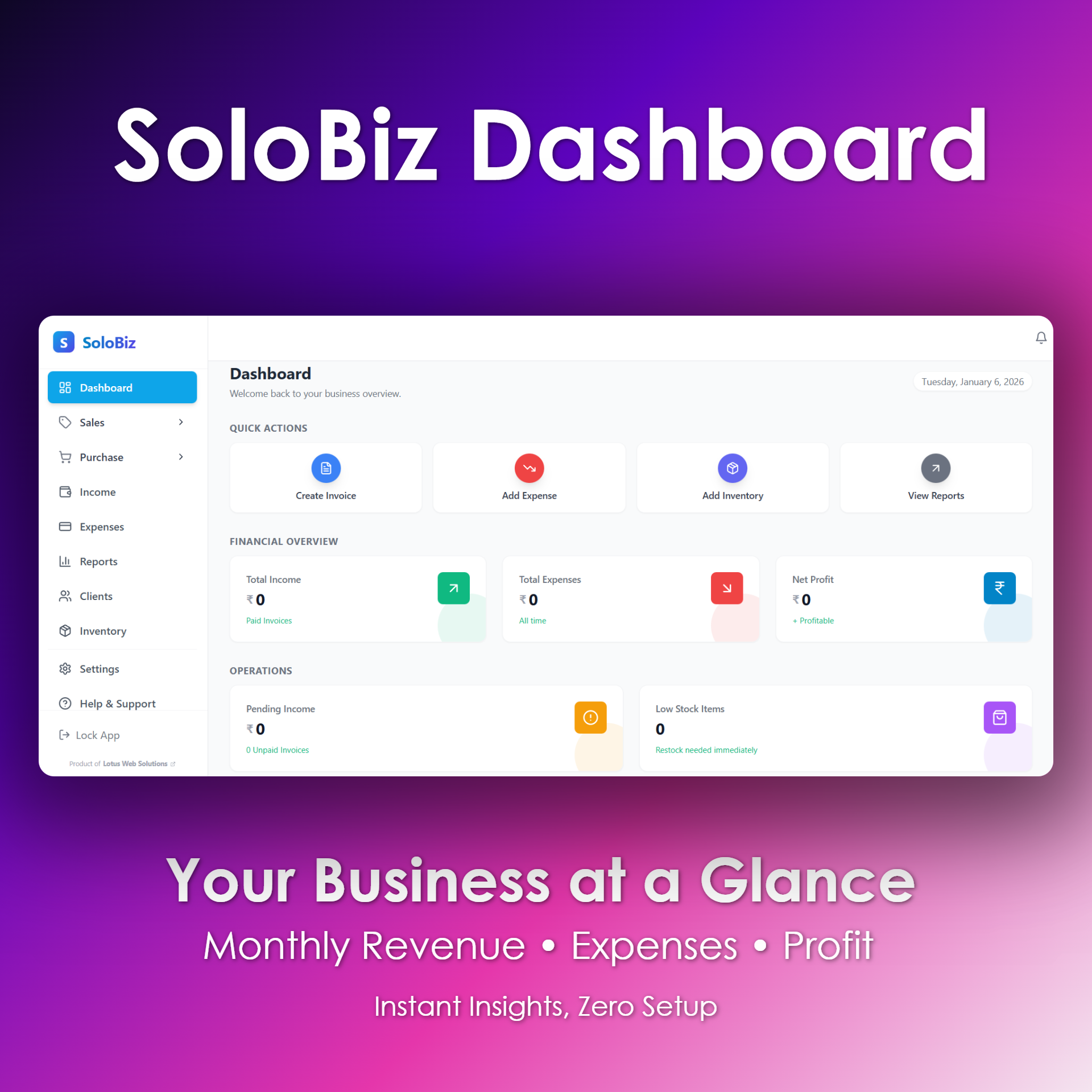 SoloBiz - Complete Business Management gallery image