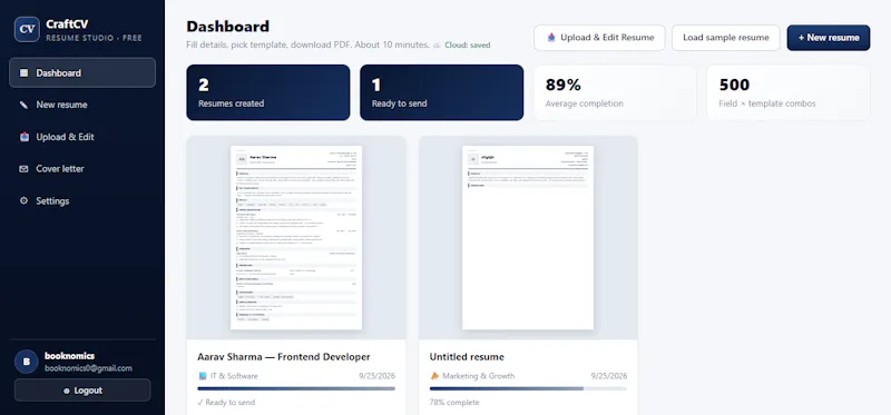 CraftCV screenshot 4