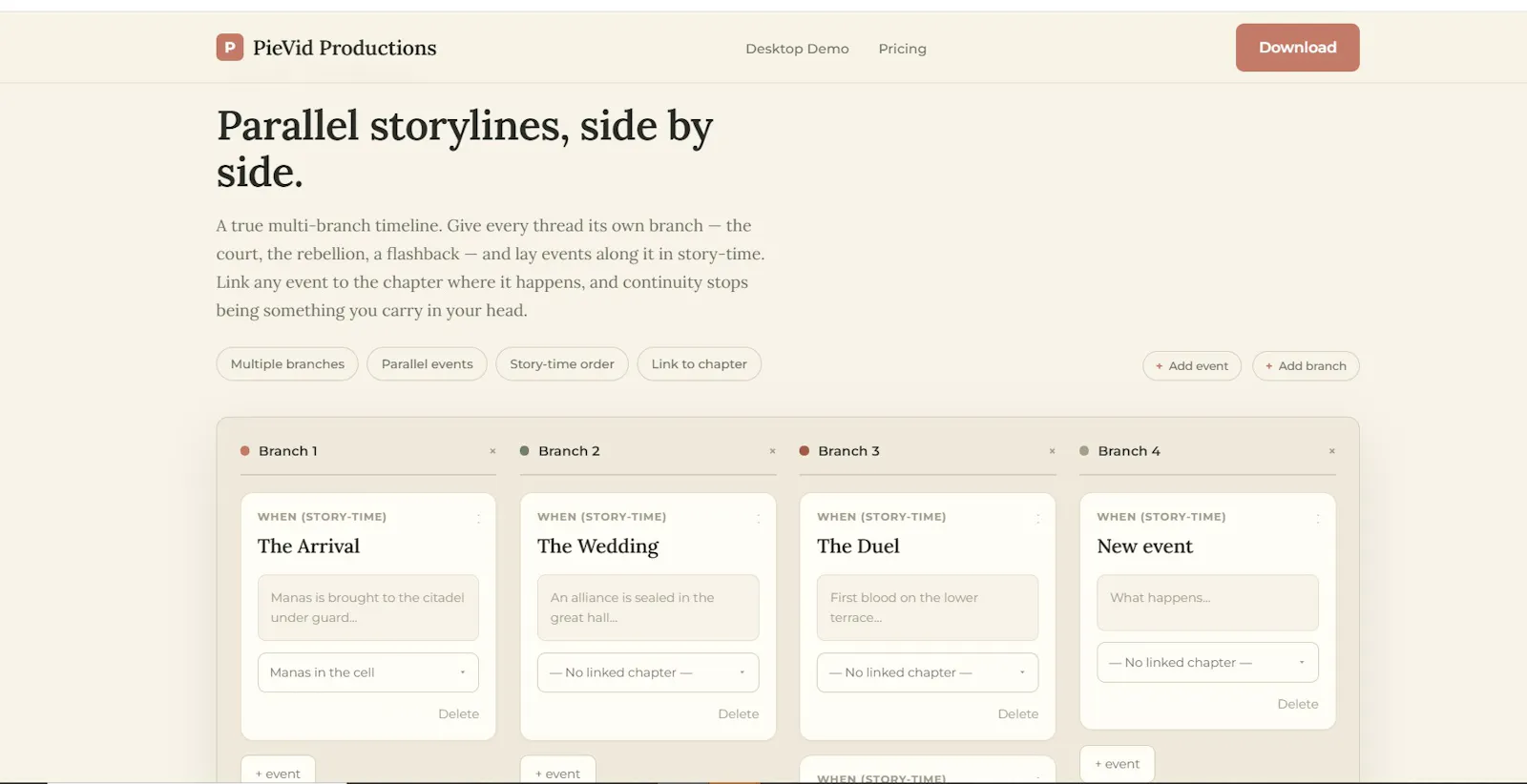 PieVid Writer screenshot 1
