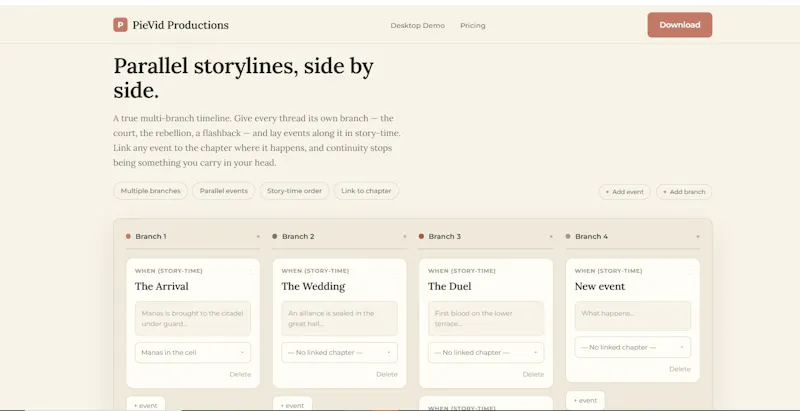 PieVid Writer screenshot 1