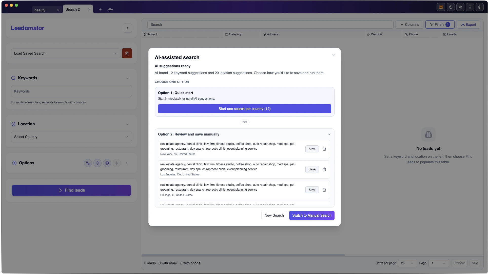 Leadomator screenshot 4