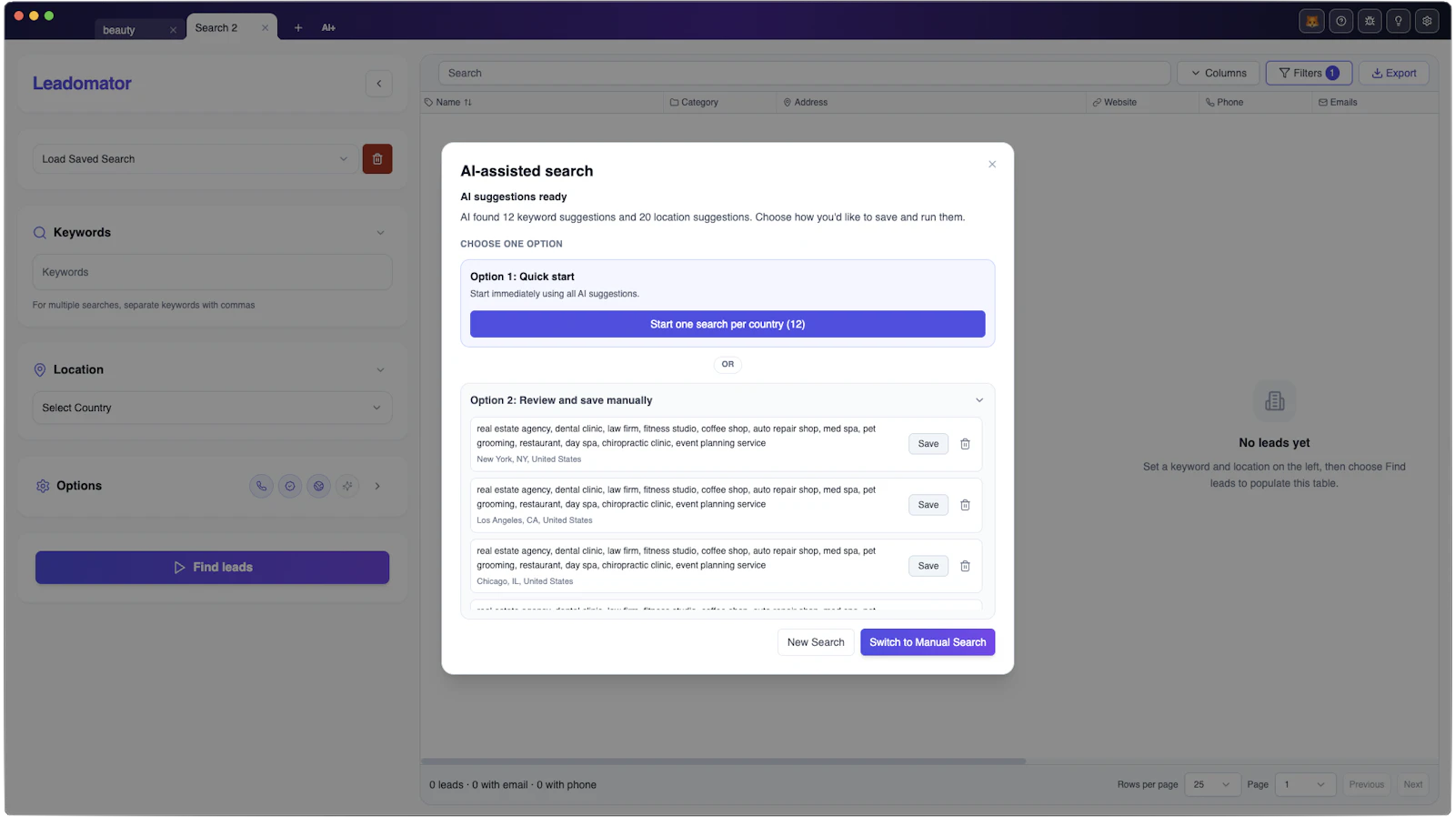 Leadomator screenshot 4