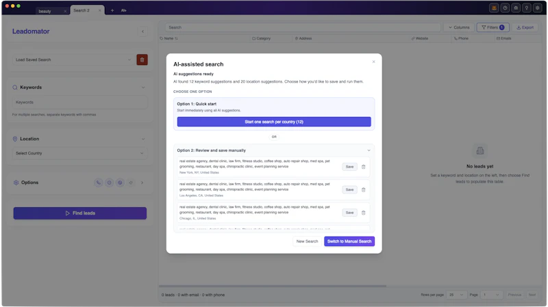 Leadomator screenshot 4