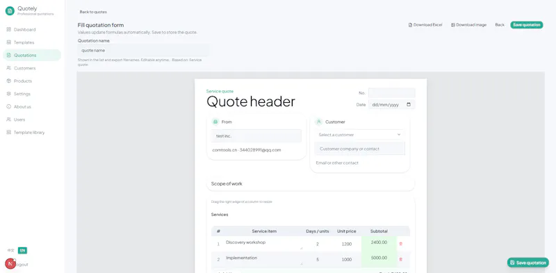Comtools Quotely screenshot 6