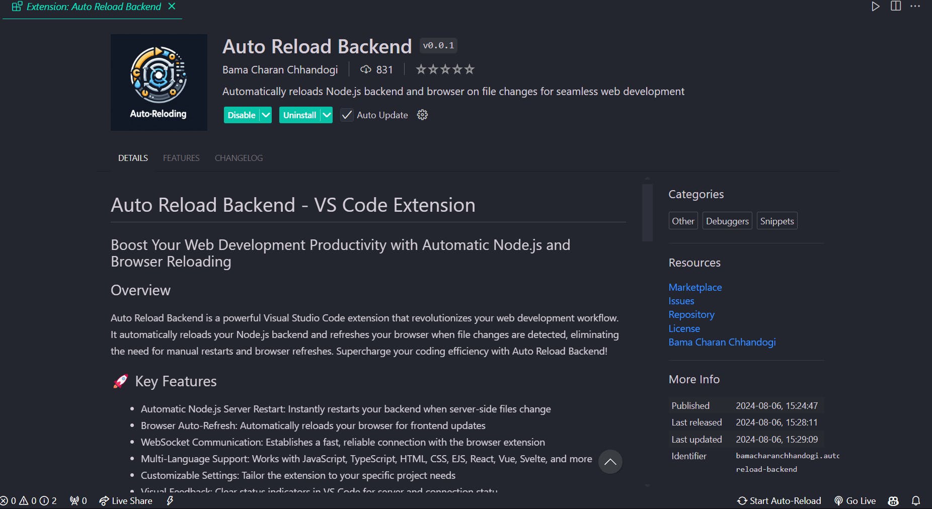 Auto Reload Backend media 1