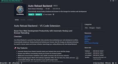 Auto Reload Backend gallery image