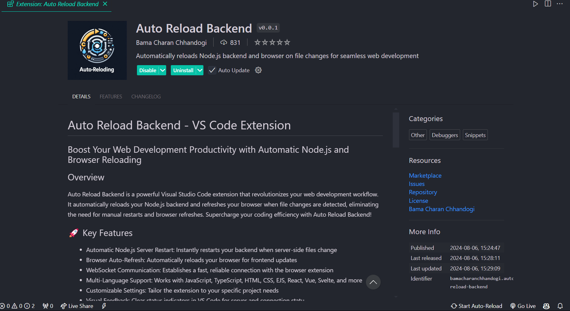 Media Backend Reload Auto 1