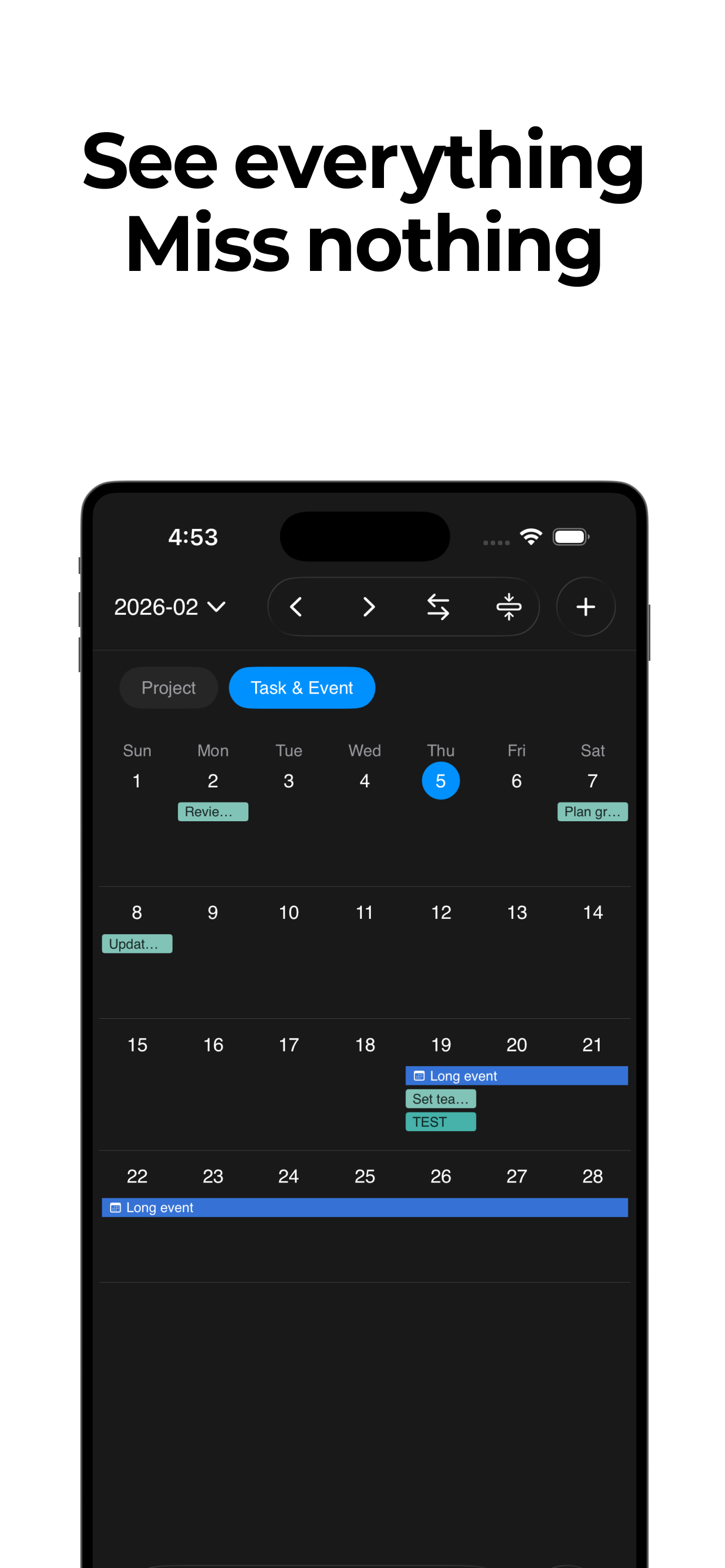 gluon - projdct & todo & calendar manage gallery image