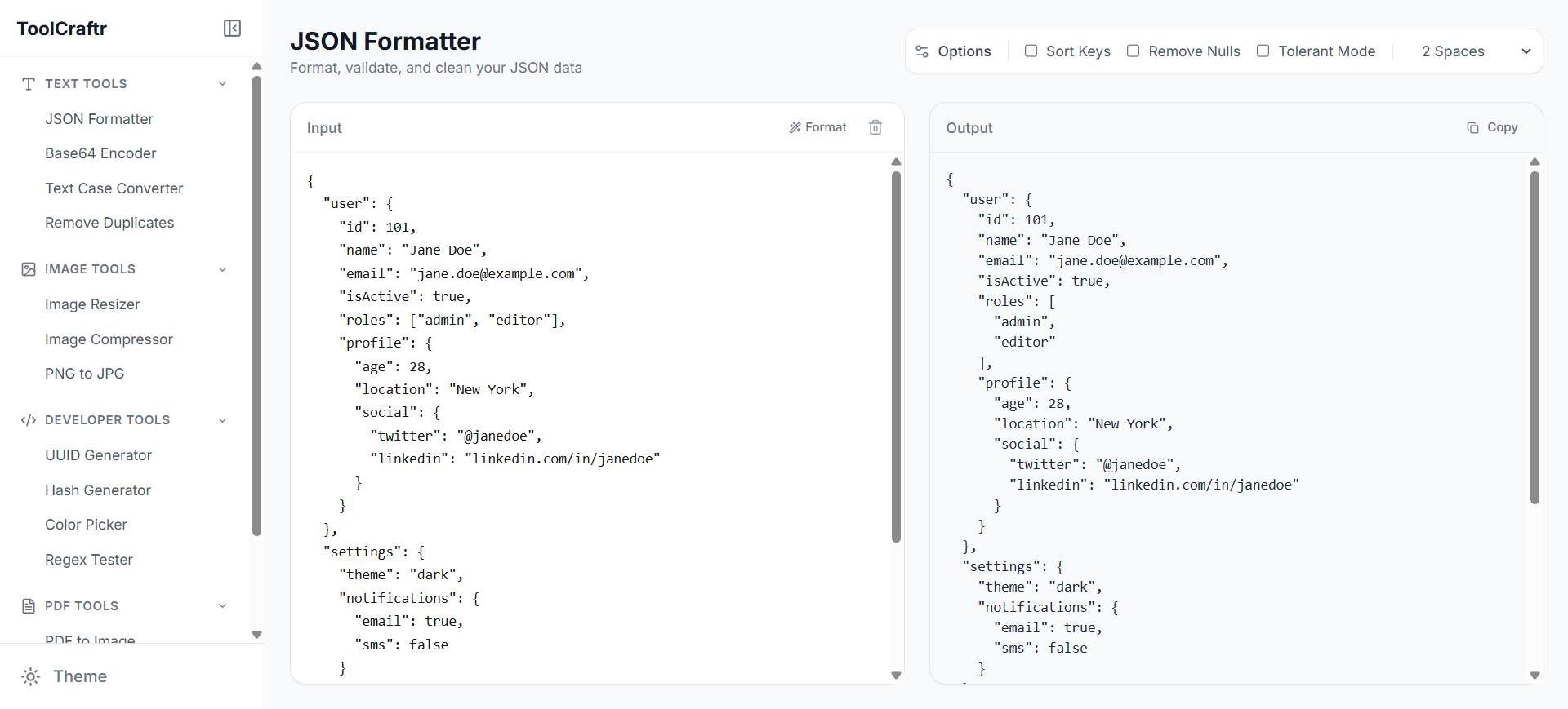 ToolCraftr - Screenshot 2 showing product features and functionality