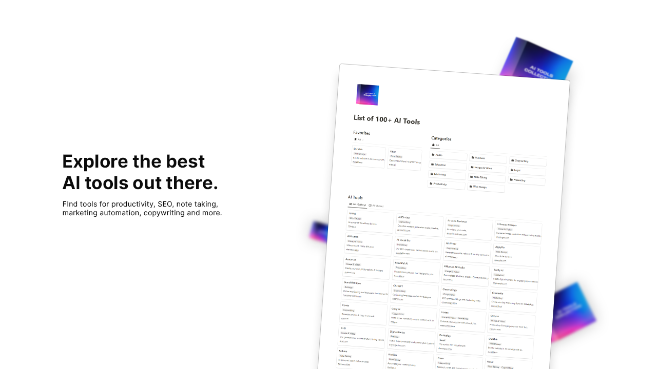 100+ AI Tools gallery image