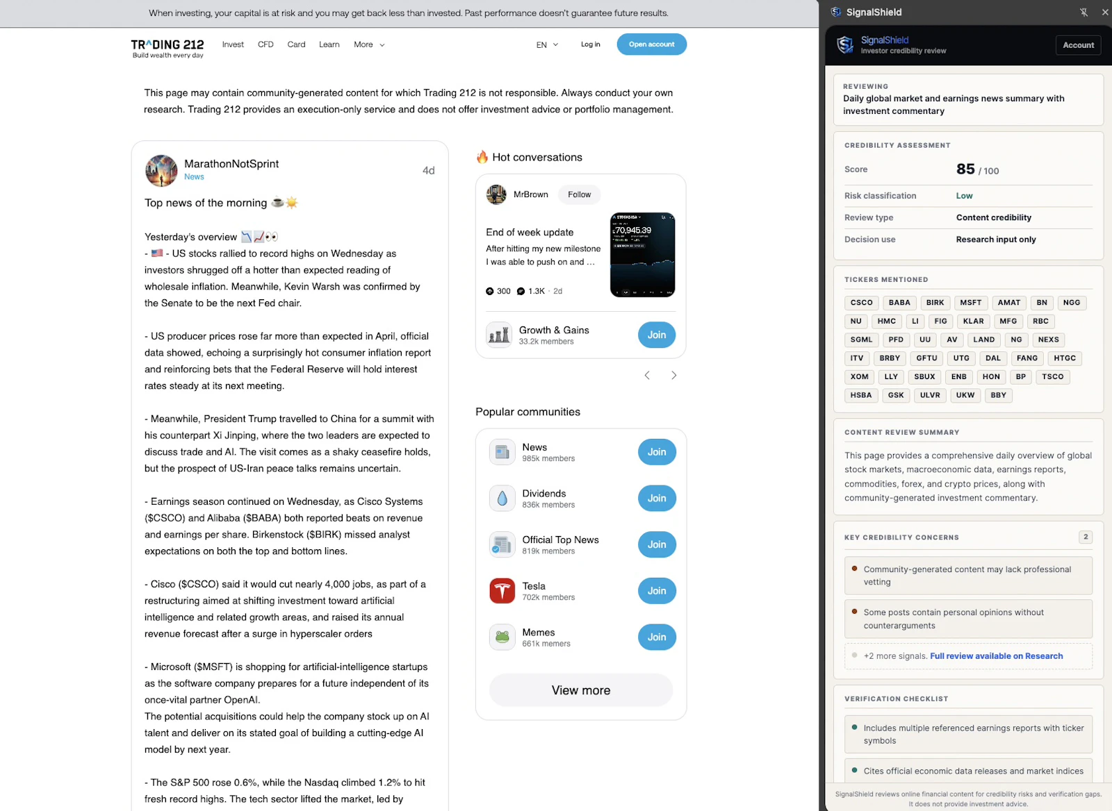SignalShield: Verify Market Narratives screenshot 8