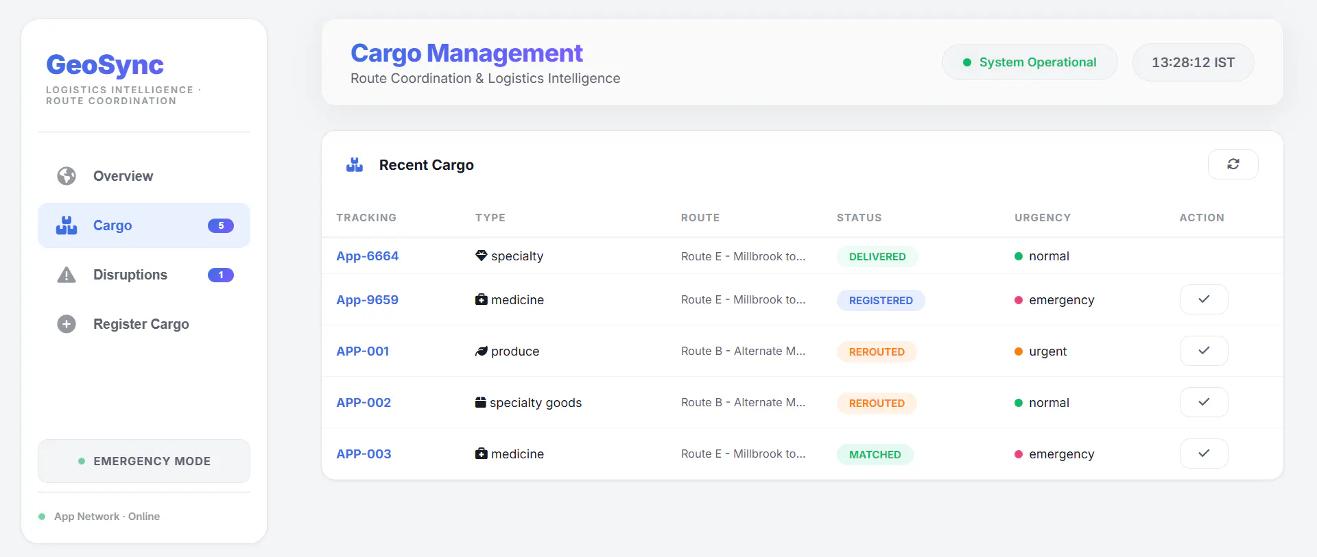 GeoSync — Intelligent Logistics Network gallery image
