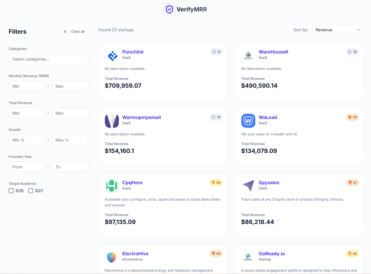 VerifyMRR gallery image