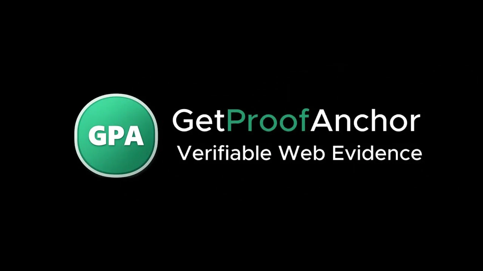 GetProofAnchor - verifiable web evidence screenshot 1 (video preview)