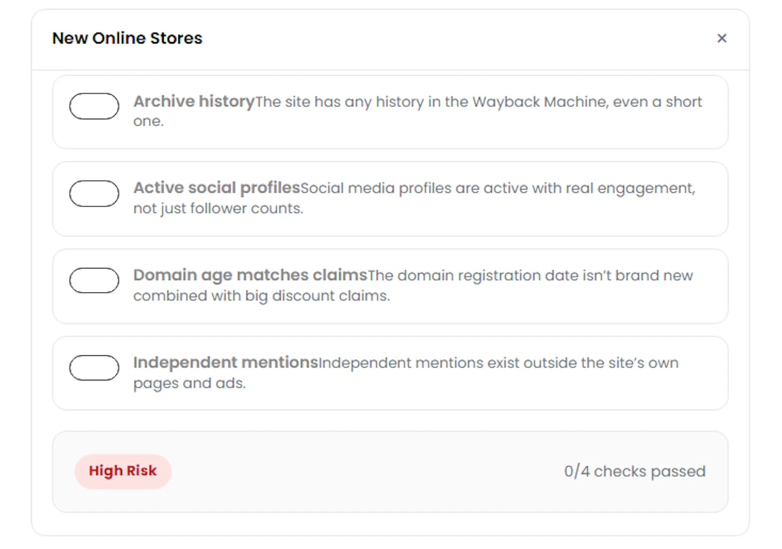 Website Safety Checklist screenshot 1