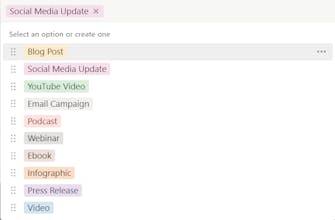 Content Calendar Notion Template gallery image