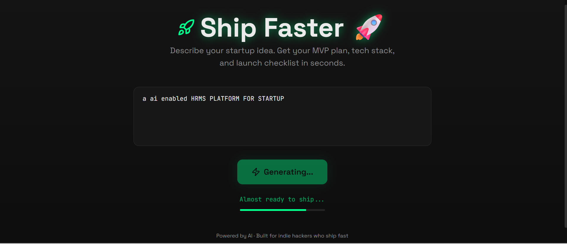 Ship Faster — Instant MVP Planner  gallery image