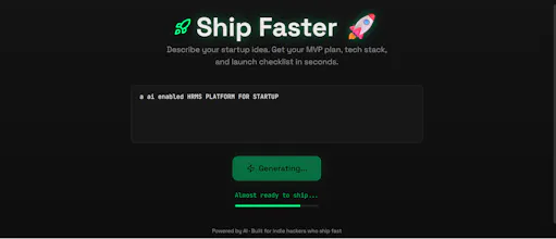 Ship Faster — Instant MVP Planner gallery image