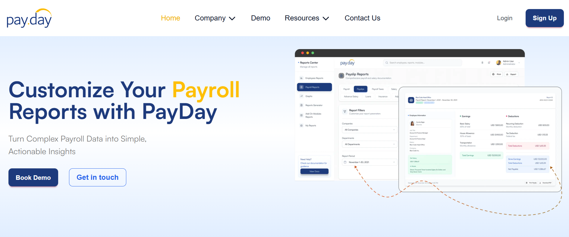 PayDay - Main product screenshot demonstrating key features and user interface