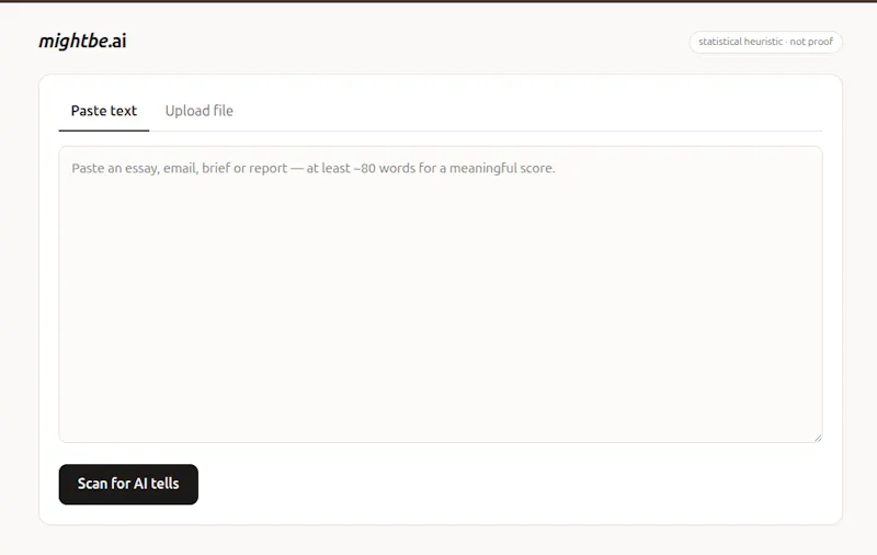Might Be AI? screenshot 1