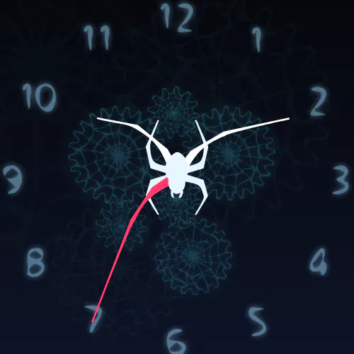 Spider Clock Live