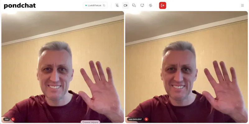 Pondchat — a quiet P2P video pond screenshot 4