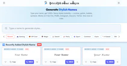 Stylish Name Maker gallery image
