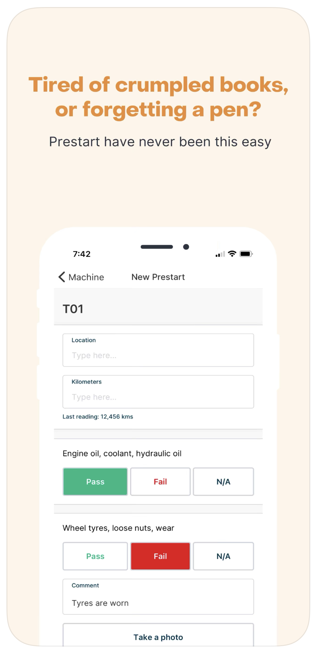 Prestart & Fault Management App gallery image