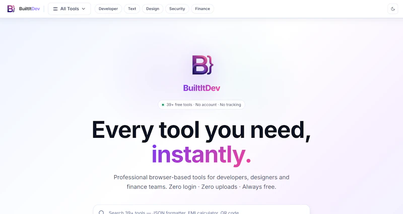 BuiltItDev screenshot 1