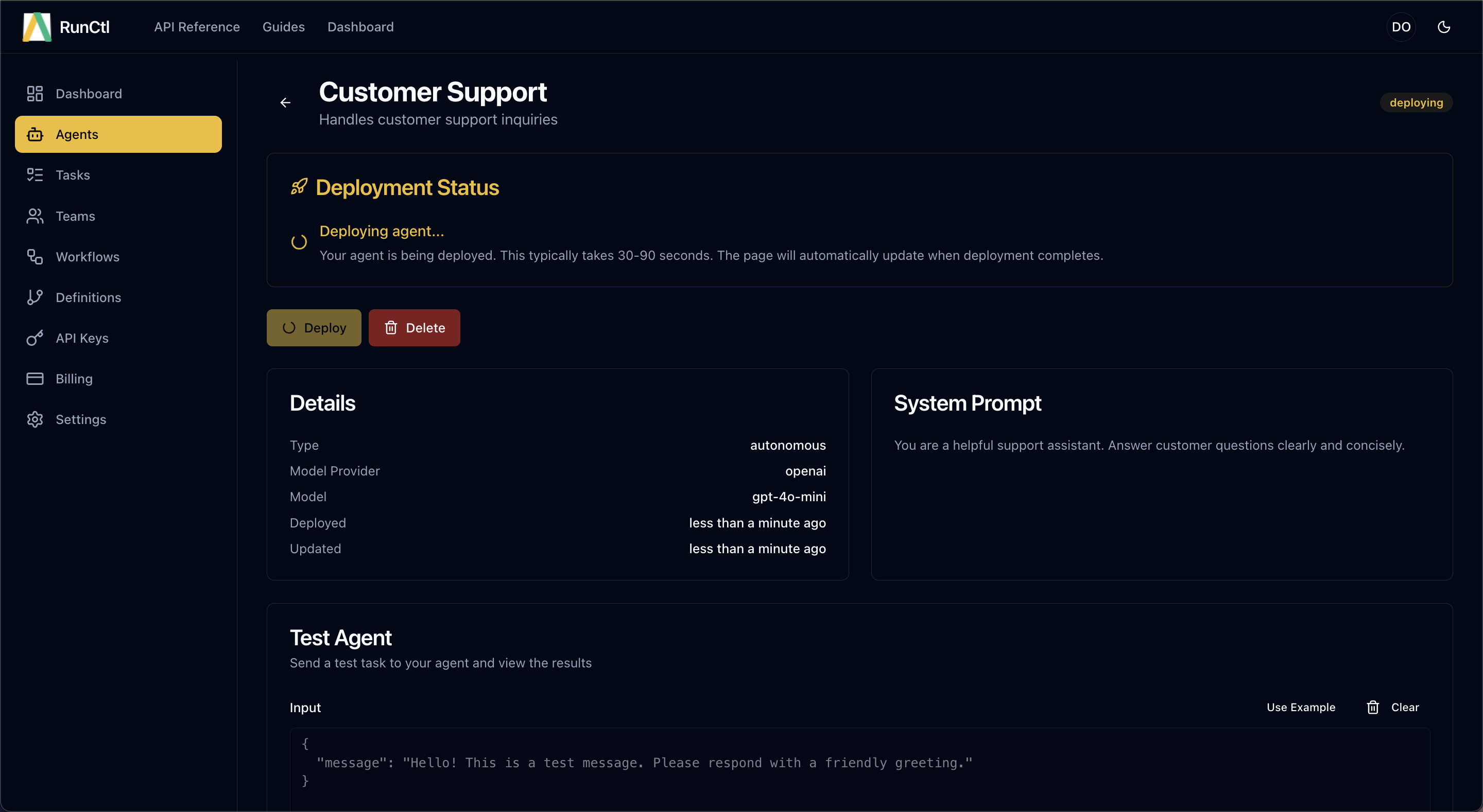 Runctl - Screenshot 2 showing product features and functionality