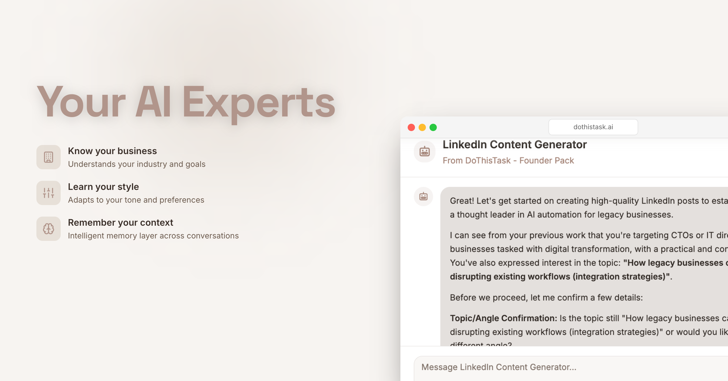 DoThisTaskAI - Screenshot 5 showing product features and functionality
