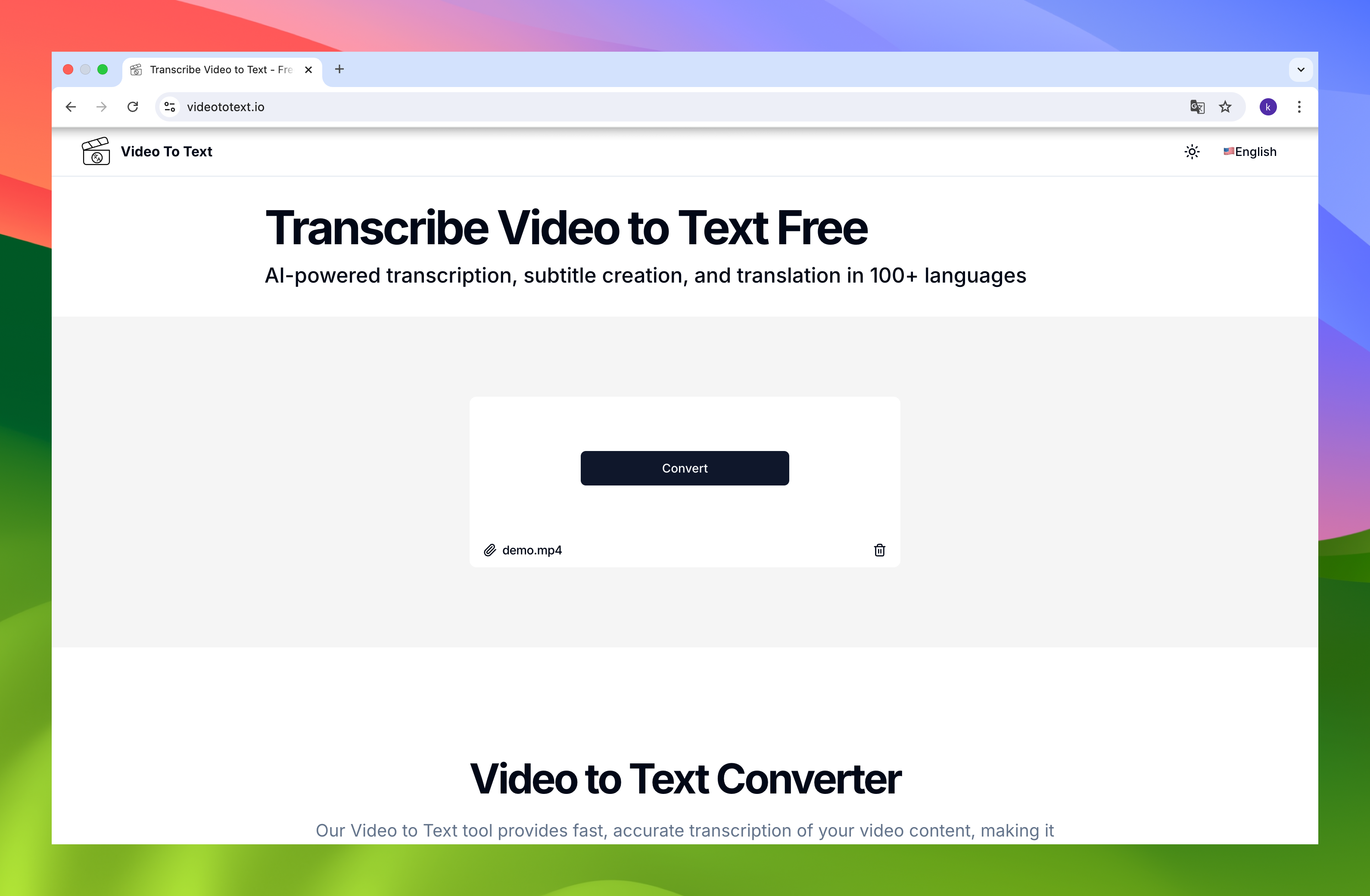Transkrip video ke teks media 3
