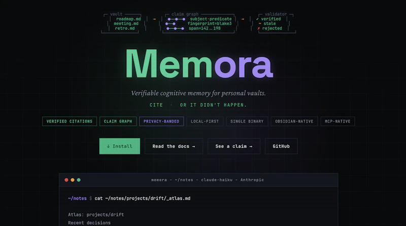 Memora screenshot 1