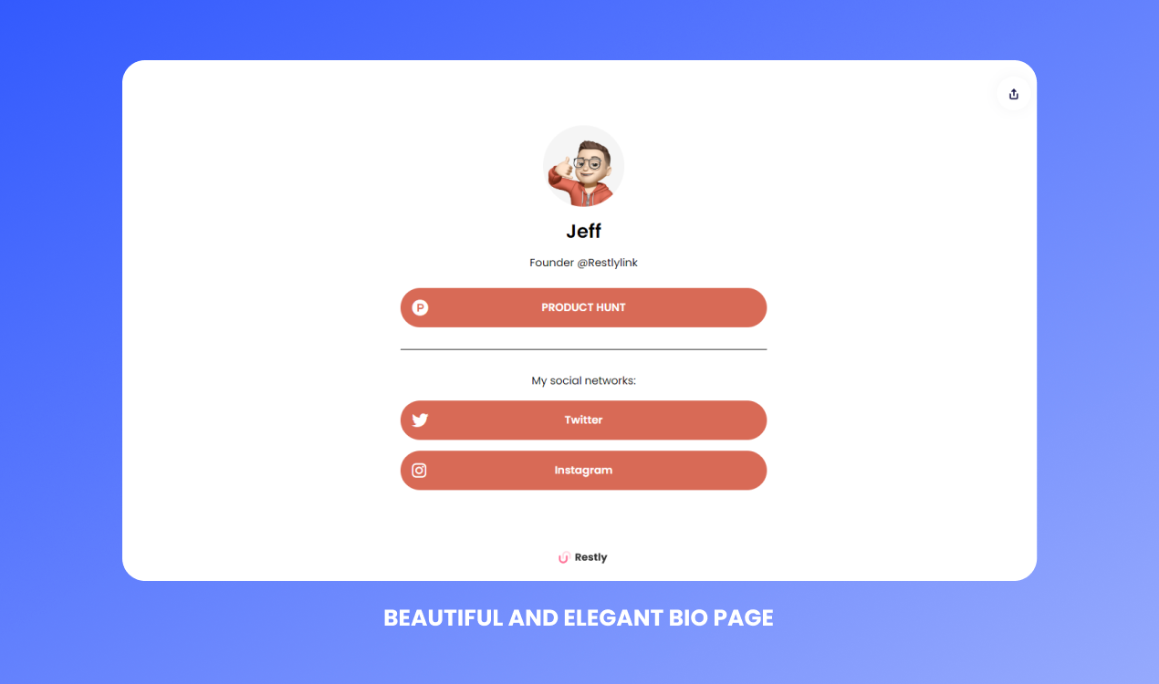 Bio Pages by Restly