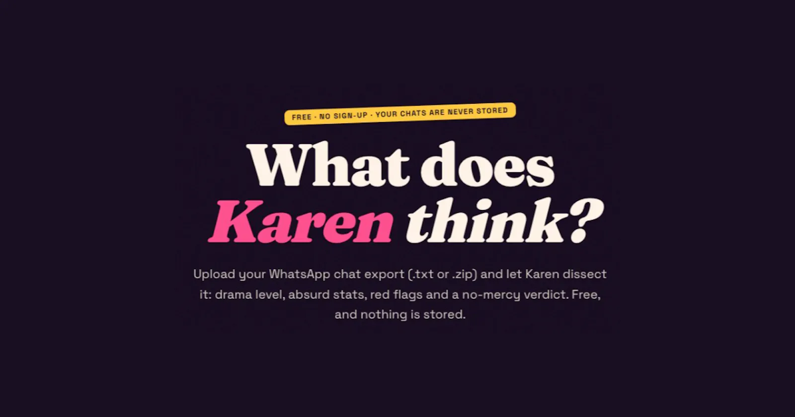 What Karen Thinks screenshot 1