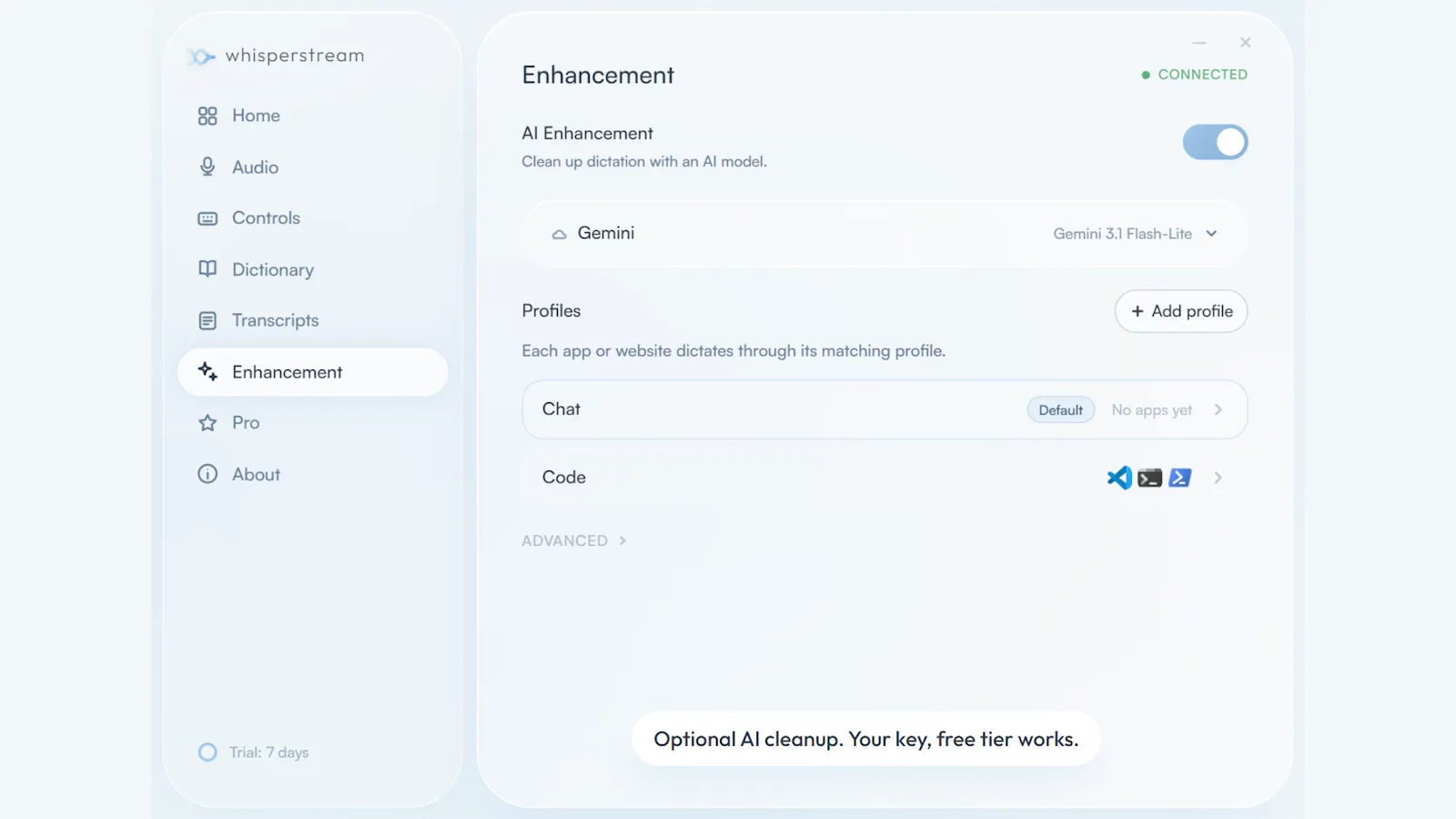 Whisperstream screenshot 4