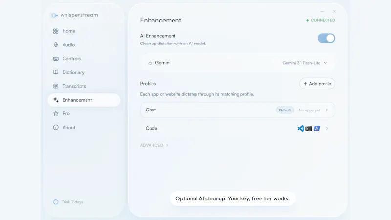 Whisperstream screenshot 4