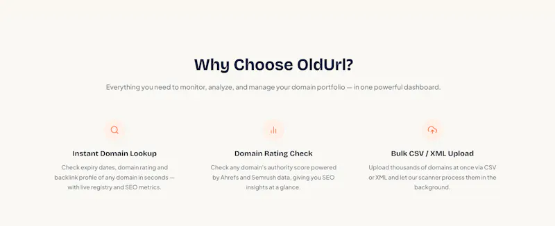 OldUrl - Quality Expired Domain Finder screenshot 3
