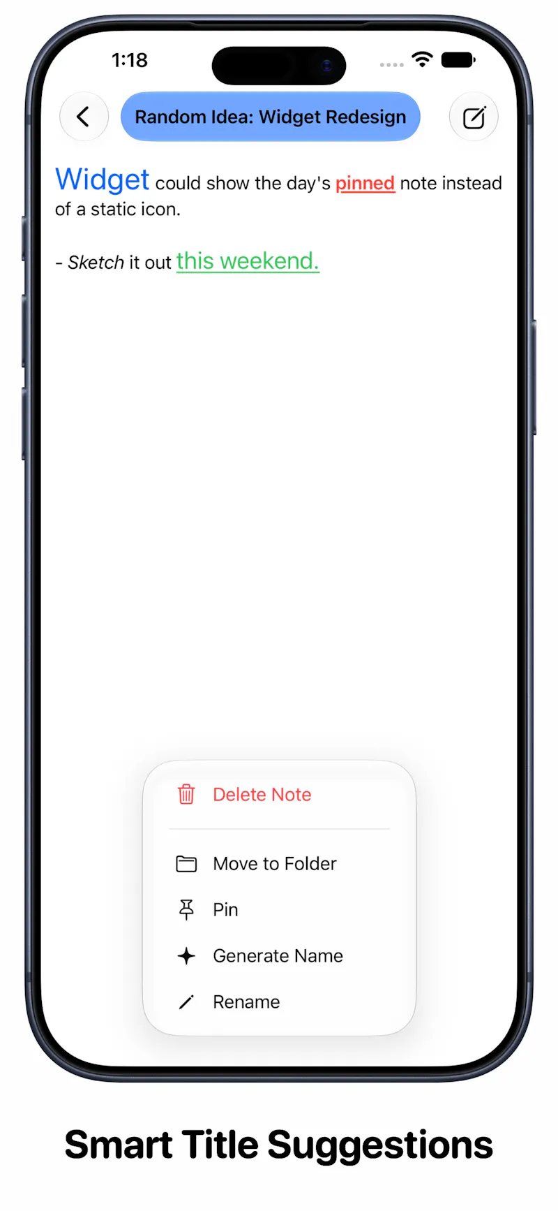 Fog: Smart Notes & Folders screenshot 3