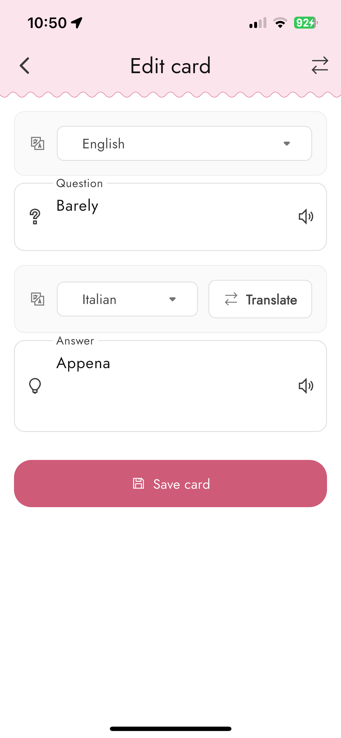 Liber - Dil öğrenenler için basit, sürtünmesiz flashcards medya 7