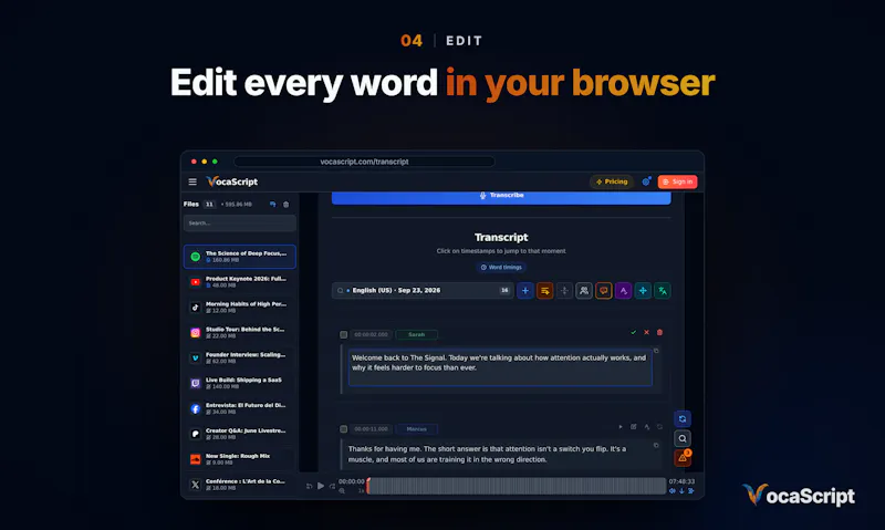 VocaScript screenshot 5