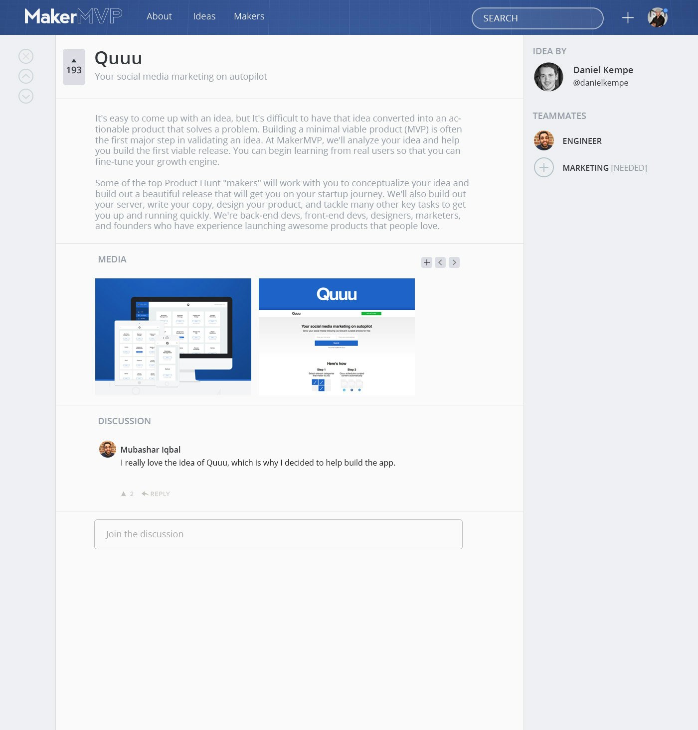 Maker MVP gallery image