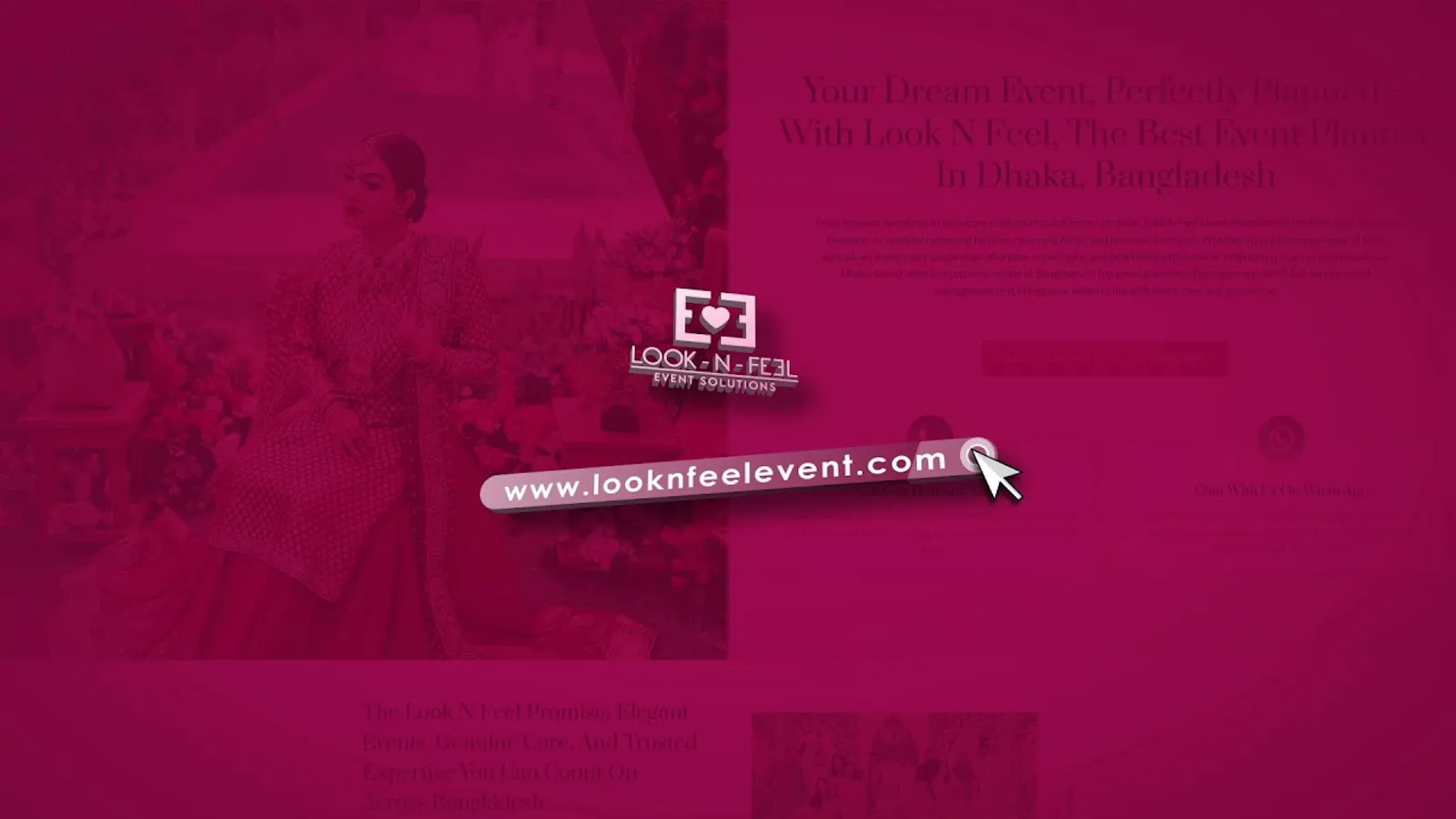 Look N Feel - Event Solutions Website screenshot 1 (video preview)