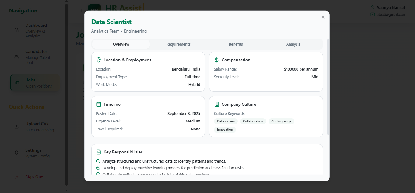 HR Assist - Premium AI Recruitment Platform by Vyaara media 5