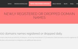 Newly Registered or Dropped Domain Names media 1
